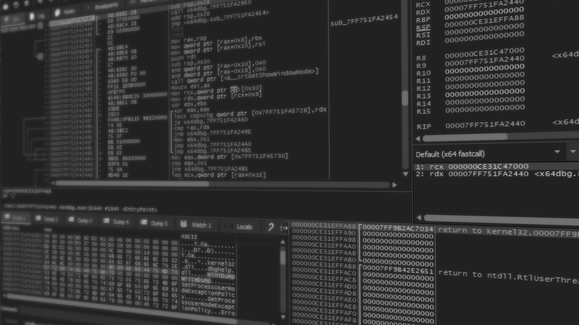 Le logiciel x64dbg